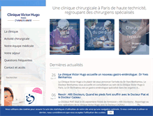 Tablet Screenshot of clinique-victorhugo.fr